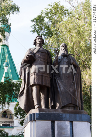 Summer view of historic district of Nizhny Novgorod. Russia 11774838