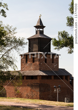 Kremlin wall at Nizhny Novgorod in summer. Russia Kremlin wall at Nizhny Novgorod in summer. Russia 11774930