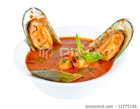 Delicious mediterranean seafood soup Delicious mediterranean seafood soup 11775188