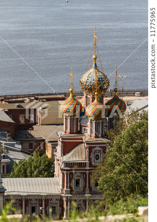 Summer view of historic district of Nizhny Novgorod. Russia 11775965