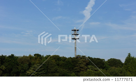 Steel tower on the top of the mountain Steel tower on the top of the mountain 11777071