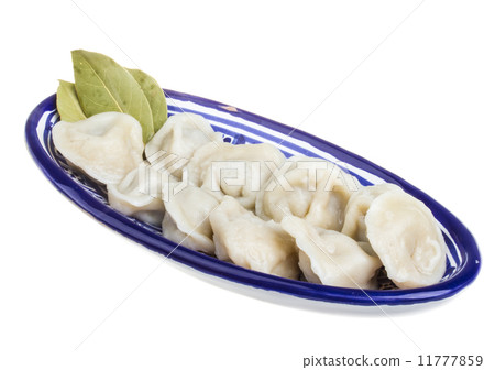 Bowl with traditional russian dish - pelmeni Bowl with traditional russian dish - pelmeni 11777859