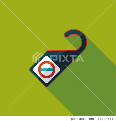 Do Not Disturb Sign, flat icon with long shadow Do Not Disturb Sign, flat icon with long shadow 11778333