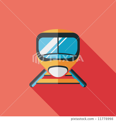 speed train flat icon with long shadow speed train flat icon with long shadow 11778998