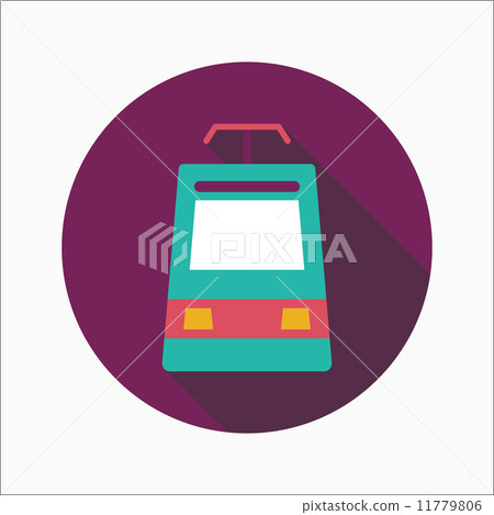 speed train flat icon with long shadow 11779806