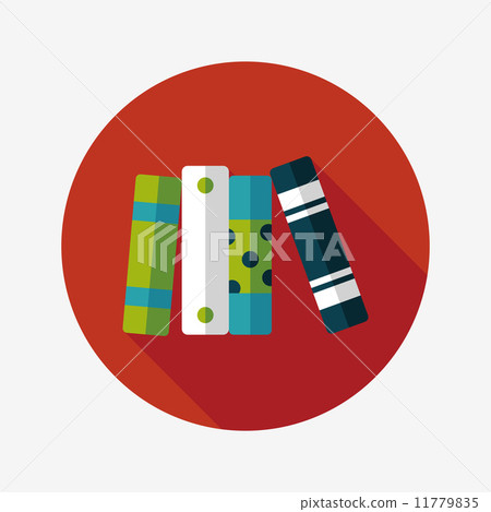 bookshelf flat icon with long shadow,eps10 bookshelf flat icon with long shadow,eps10 11779835