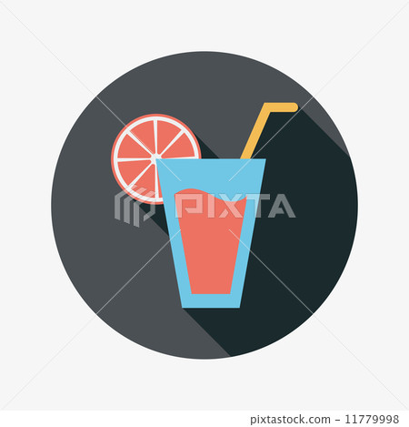 cocktail flat icon with long shadow cocktail flat icon with long shadow 11779998