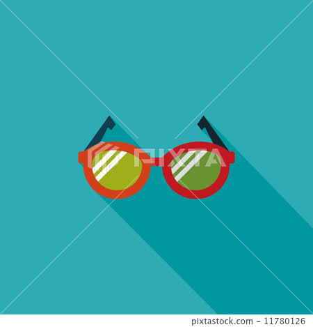 Glasses flat icon with long shadow,eps10 Glasses flat icon with long shadow,eps10 11780126