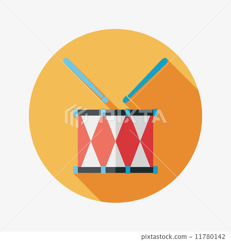 drum flat icon with long shadow,eps10 drum flat icon with long shadow,eps10 11780142