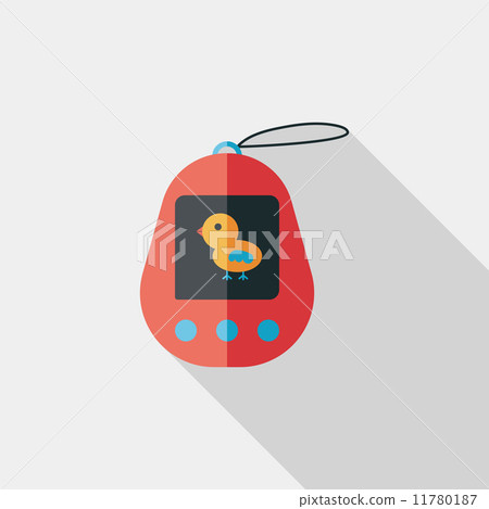 pocket pet flat icon with long shadow,eps 10 11780187