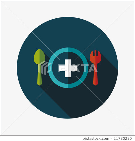 eat health flat icon with long shadow eat health flat icon with long shadow 11780250