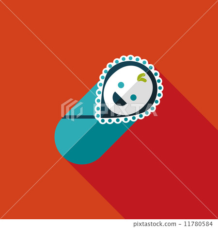 baby flat icon with long shadow baby flat icon with long shadow 11780584
