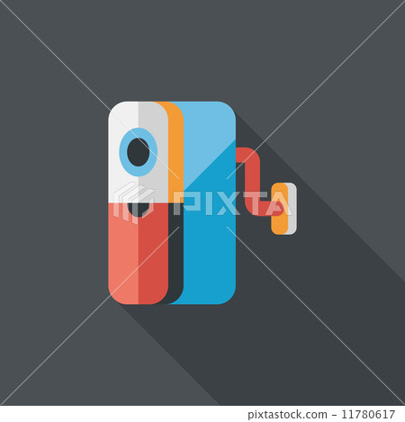 Pencil sharpener flat icon with long shadow,eps10 Pencil sharpener flat icon with long shadow,eps10 11780617