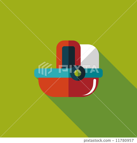 baby cradle bed flat icon with long shadow,eps10 11780957