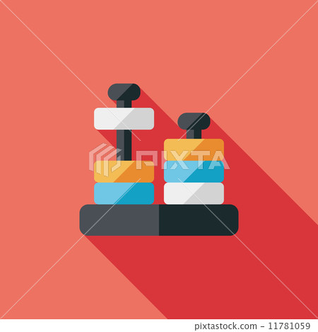 educational toy flat icon with long shadow,eps10 11781059
