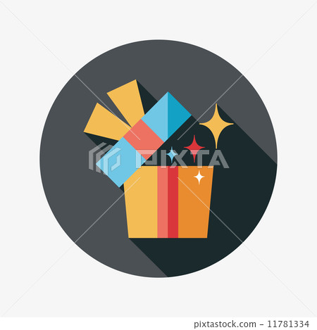 Gift flat icon with long shadow,eps10 Gift flat icon with long shadow,eps10 11781334
