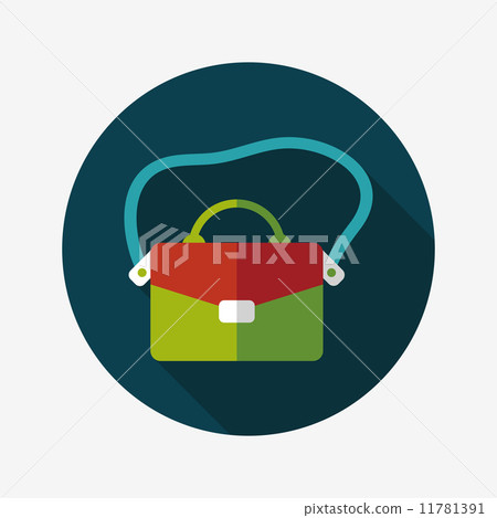 Briefcase flat icon with long shadow,eps10 11781391