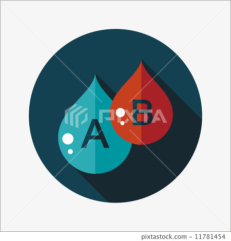 blood flat icon with long shadow-插圖素材 [11781454] - PIXTA圖庫