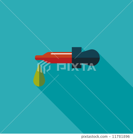 dropper flat icon with long shadow 11781896