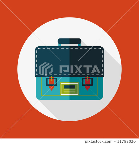 briefcase ,school bag flat icon with long shadow,eps10 briefcase ,school bag flat icon with long shadow,eps10 11782020