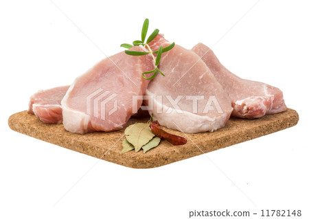 Raw pork steak 11782148