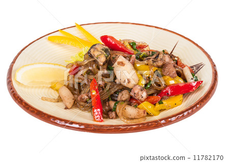 Asian spicy seafood noodle Asian spicy seafood noodle 11782170