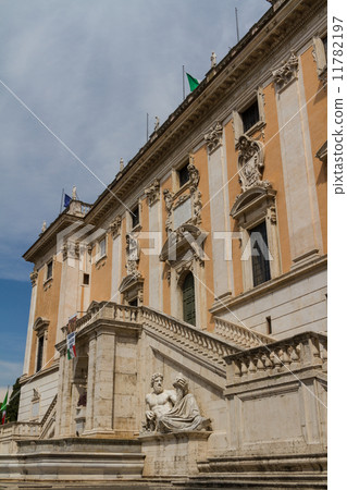 Campidoglio square (Piazza del Campidoglio) in Rome, Italy 11782197