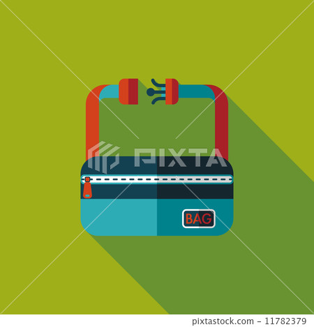travel bag, flat icon with long shadow travel bag, flat icon with long shadow 11782379