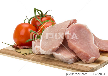 Raw pork steak 11782831