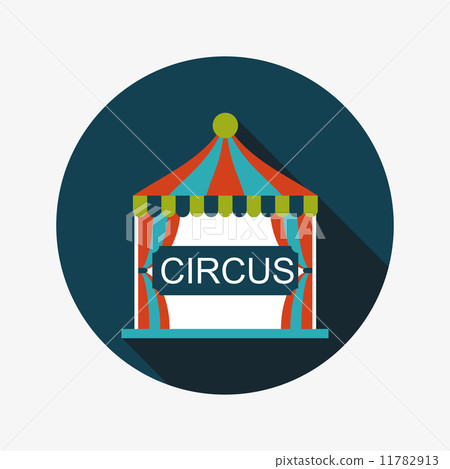 circus flat icon with long shadow 11782913