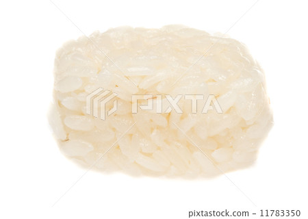 The boiled Chinese rice on a white background 11783350