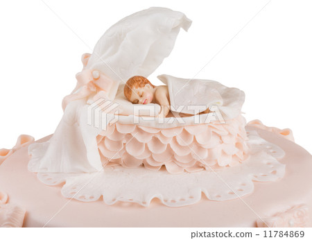 handmande birthday cake shot in a closeup scene 11784869