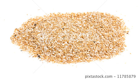 Pearl barley heap isolated on white 11785879