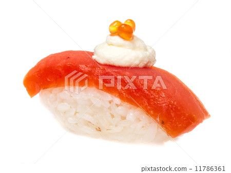 Salmon sushi on a White background 11786361