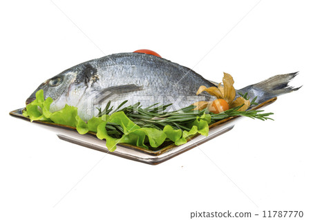 Raw dorado with herbs Raw dorado with herbs 11787770