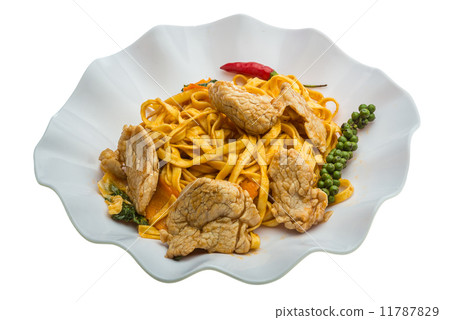 Fried noodles with pork Fried noodles with pork 11787829