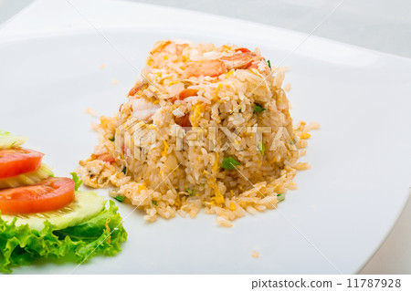 Shrimps with fried rice Shrimps with fried rice 11787928