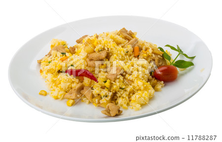 Rice with chicken and pineple Rice with chicken and pineple 11788287