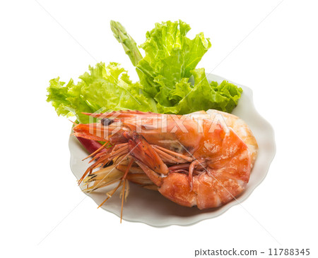 Boiled king prawns Boiled king prawns 11788345