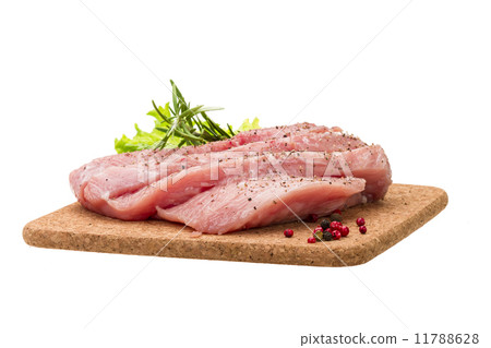 Raw pork steak 11788628