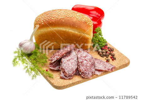 Fresh ripe salami Fresh ripe salami 11789542