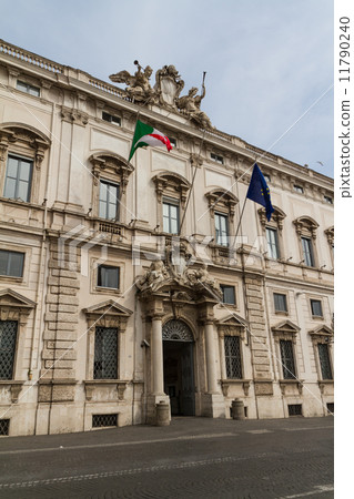 Rome, the Consulta building in Quirinale square. 11790240