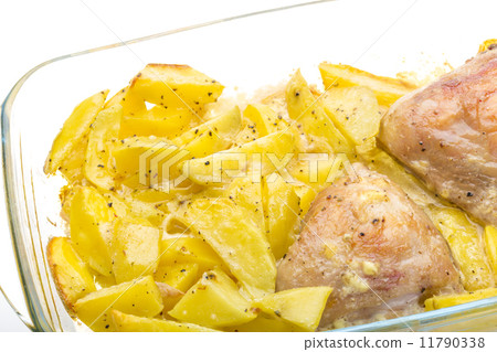 Fried chicken with potato 11790338