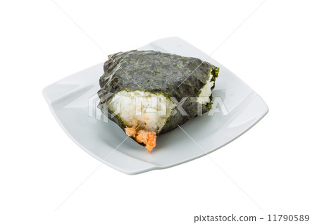 Japan rice ball with salmon 11790589