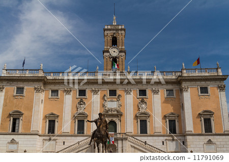 Campidoglio square (Piazza del Campidoglio) in Rome, Italy 11791069