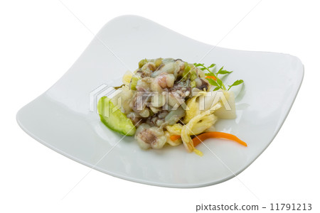 Raw octopus salad 11791213