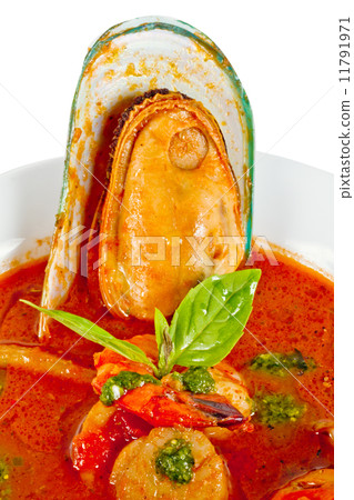 Delicious mediterranean seafood soup Delicious mediterranean seafood soup 11791971