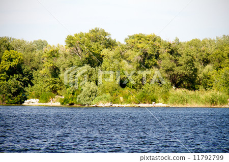 Dnipro river coast 11792799