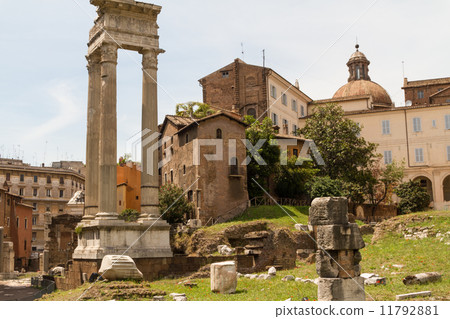 Ruins by Teatro di Marcello, Rome - Italy 11792881