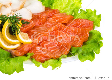 Sliced trout and sturgeon 11793396